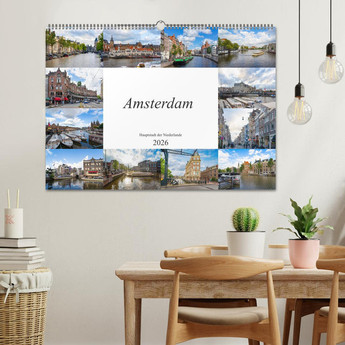 Amsterdam - Hauptstadt der Niederlande (CALVENDO Wandkalender 2026)