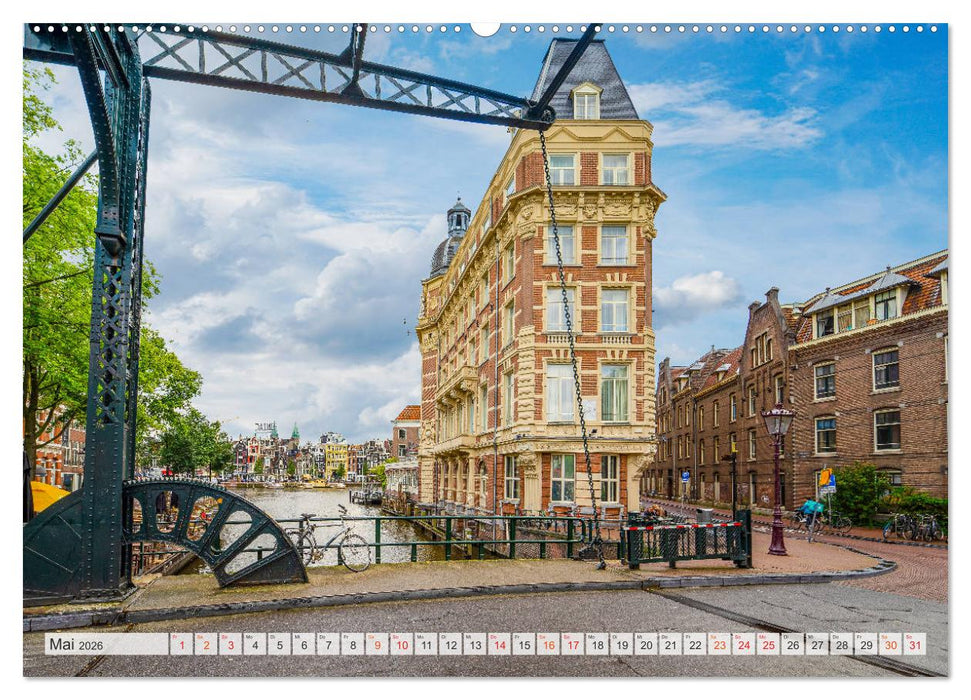 Amsterdam - Hauptstadt der Niederlande (CALVENDO Wandkalender 2026)