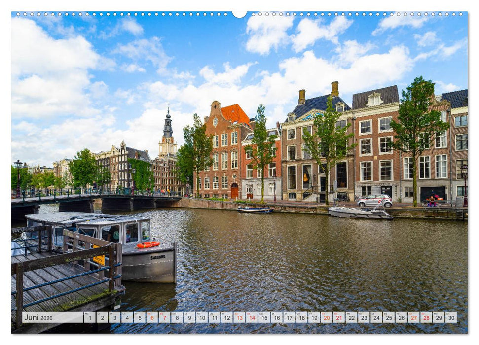 Amsterdam - Hauptstadt der Niederlande (CALVENDO Wandkalender 2026)