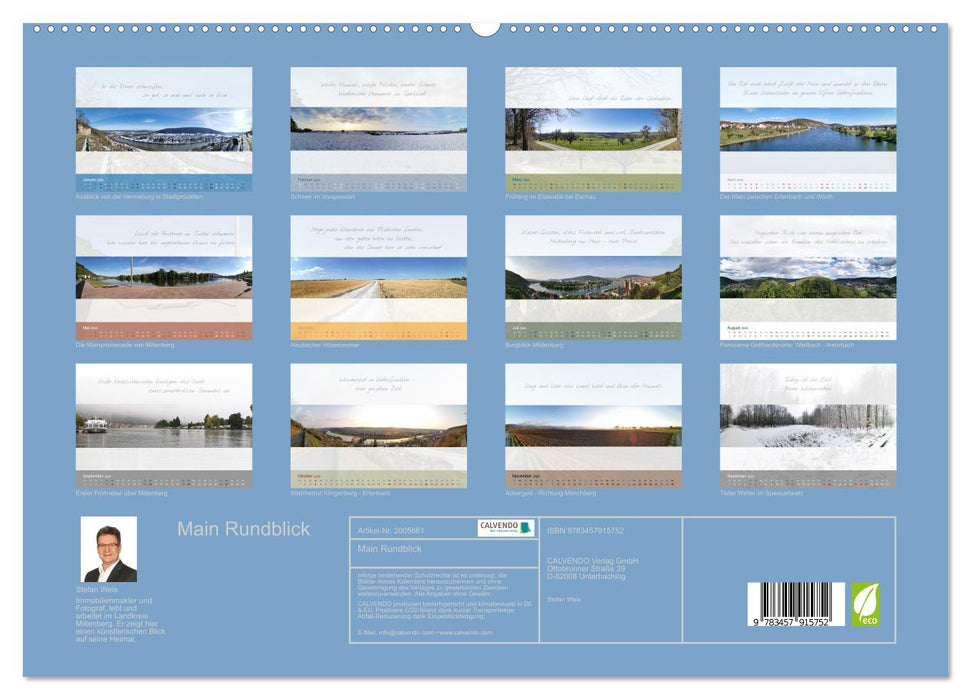 Main Rundblick (CALVENDO Wandkalender 2026)