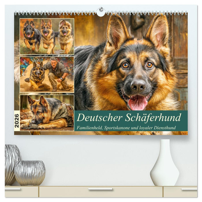 Deutscher Schäferhund. Familienheld, Sportskanone und loyaler Diensthund (CALVENDO Premium Wandkalender 2026)