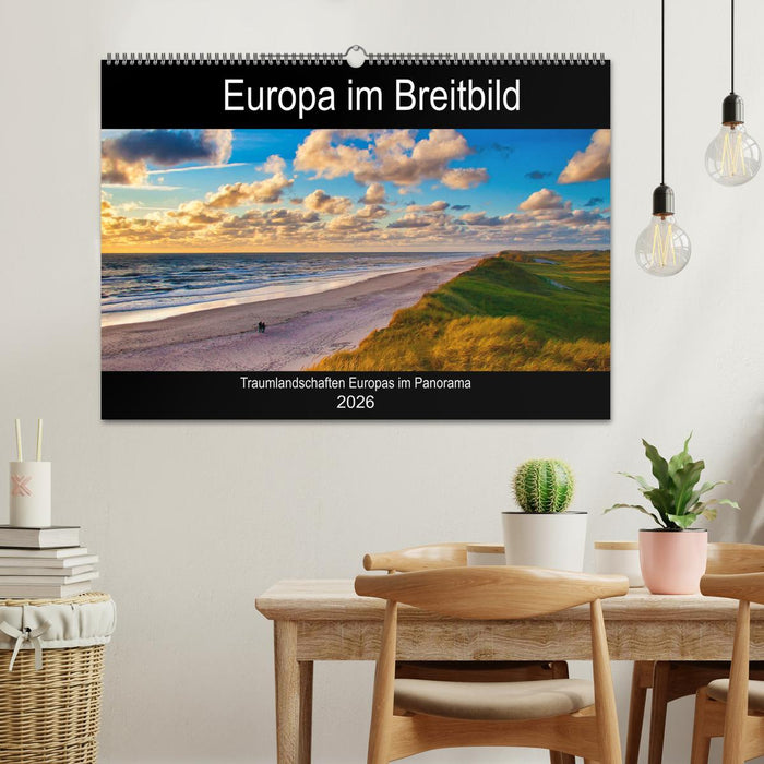 Europa im Breitbild (CALVENDO Wandkalender 2026)