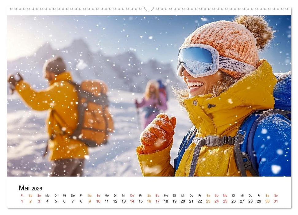 Unser Winter - Flocken, Fun und Freunde (CALVENDO Wandkalender 2026)