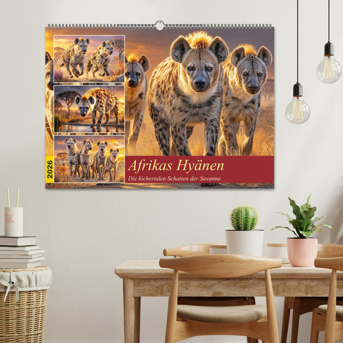Afrikas Hyänen. Die kichernden Schatten der Savanne (CALVENDO Wandkalender 2026)