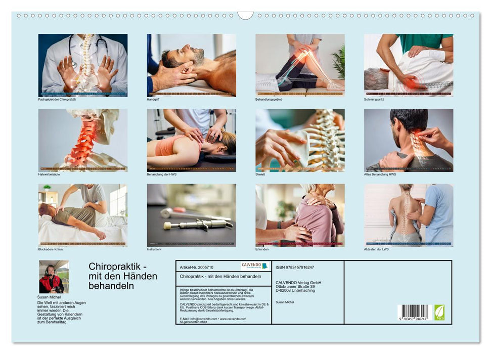 Chiropraktik - mit den Händen behandeln (CALVENDO Wandkalender 2026)