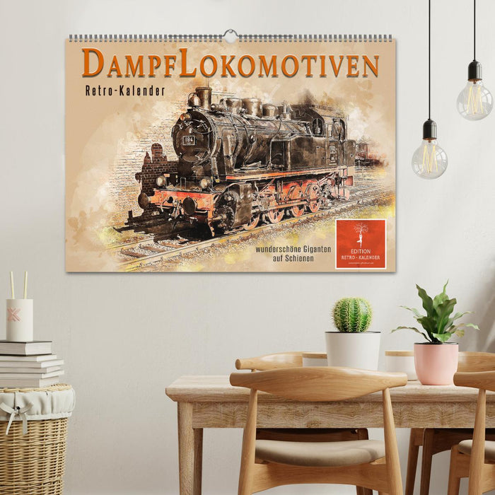 Dampflokomotiven - wunderschöne Giganten auf Schienen (CALVENDO Wandkalender 2026)