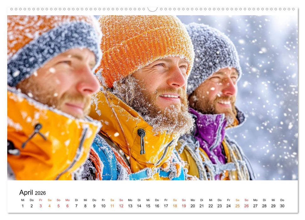 Unser Winter - Flocken, Fun und Freunde (CALVENDO Premium Wandkalender 2026)