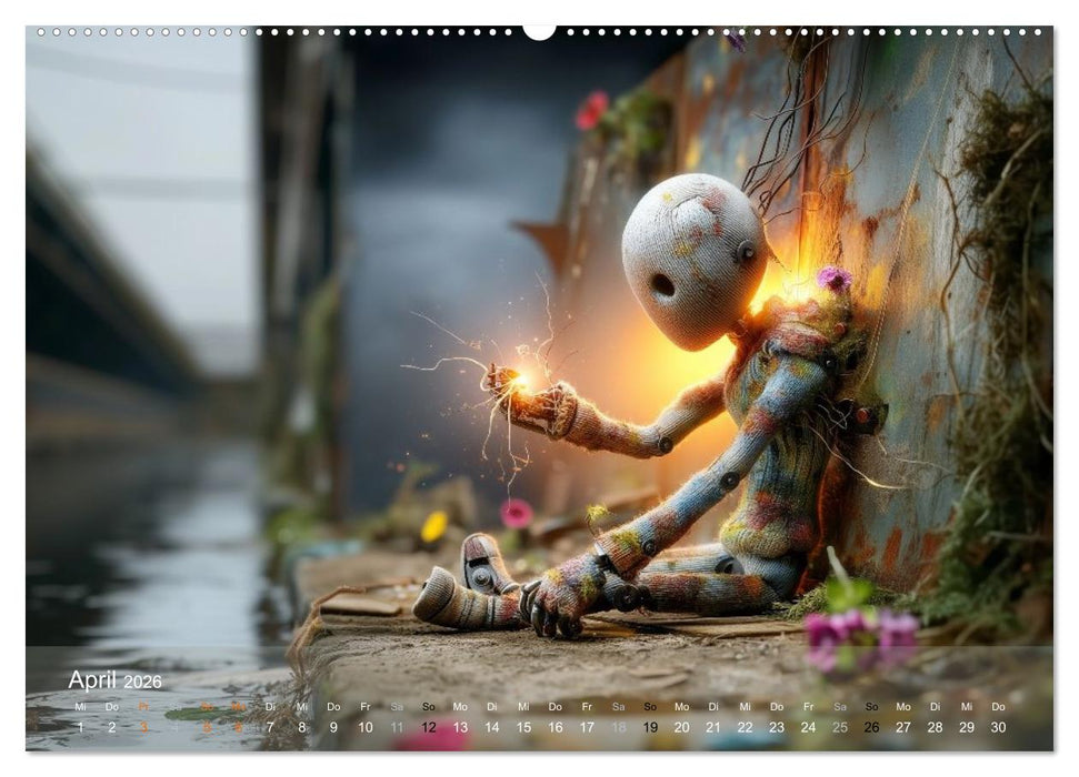 Die Melancholie der kleinen Roboter (CALVENDO Premium Wandkalender 2026)