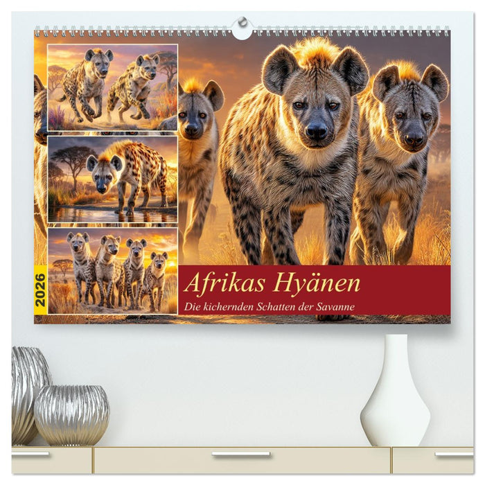 Afrikas Hyänen. Die kichernden Schatten der Savanne (CALVENDO Premium Wandkalender 2026)