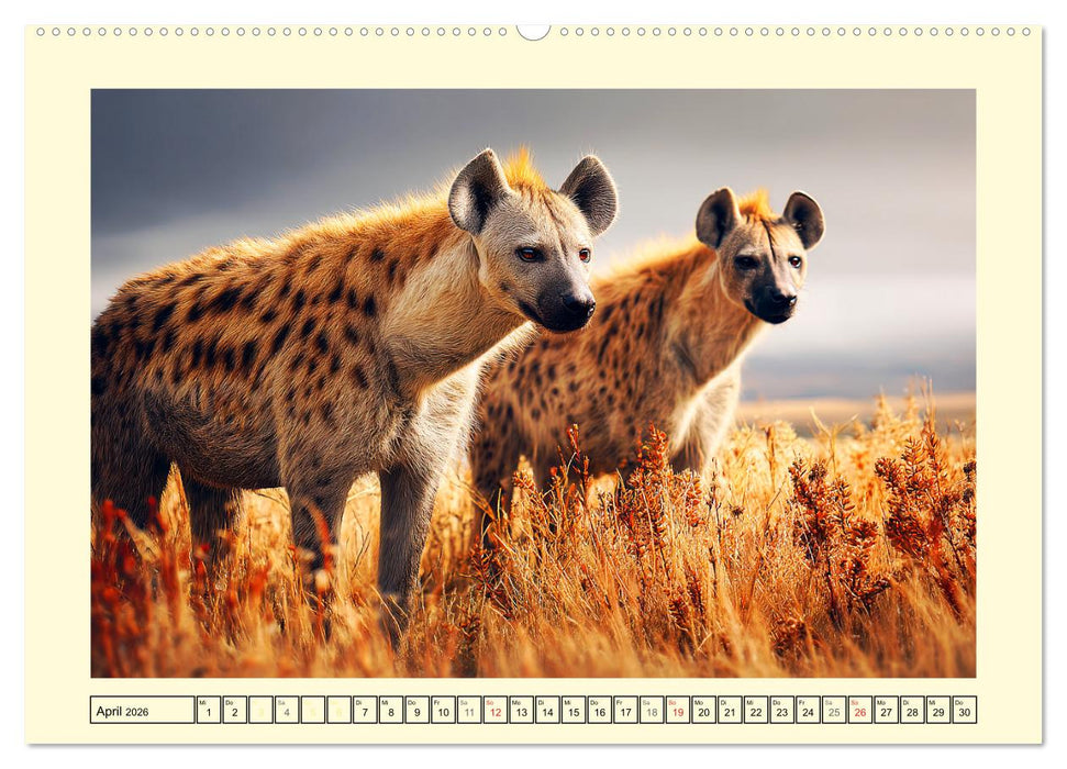 Afrikas Hyänen. Die kichernden Schatten der Savanne (CALVENDO Premium Wandkalender 2026)