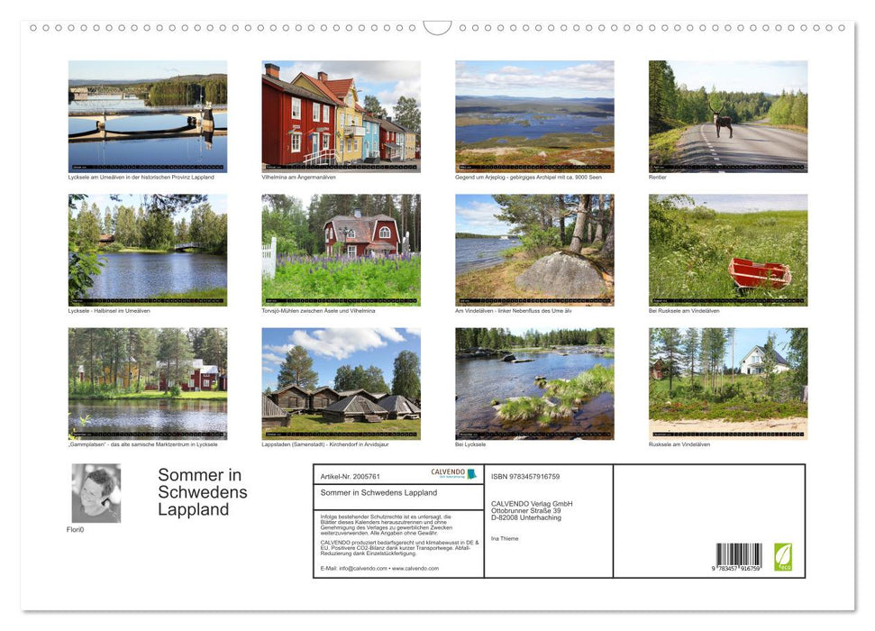 Sommer in Schwedens Lappland (CALVENDO Wandkalender 2026)