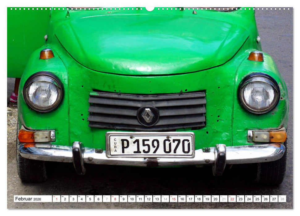 RENAULT 4CV - Frankreichs Käfer auf Kuba (CALVENDO Wandkalender 2026)