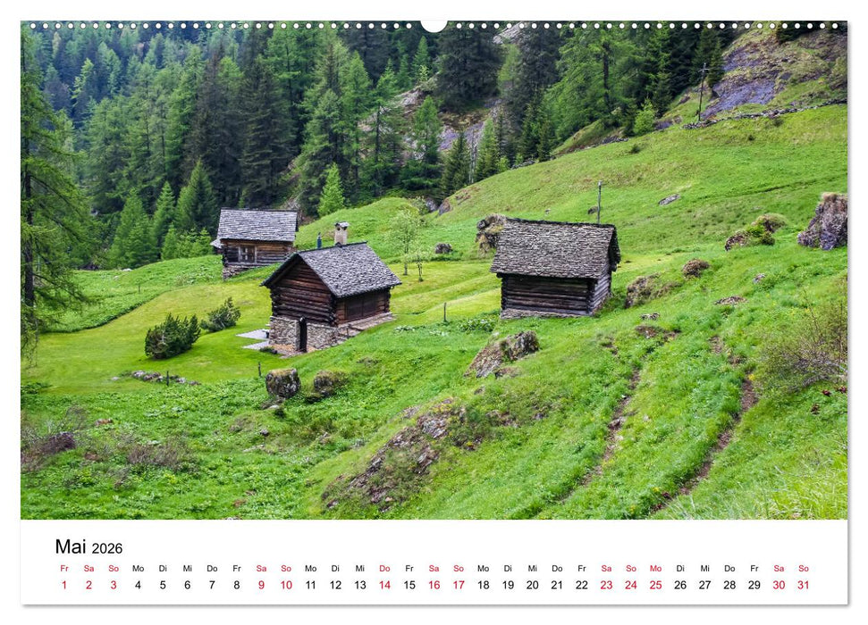 Valle Maggia - Entdecken Sie das Maggiatal im Tessin (CALVENDO Wandkalender 2026)