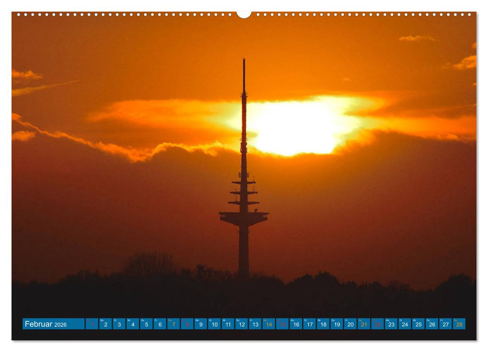 Hansestadt Bremen zur blauen Stunde (CALVENDO Wandkalender 2026)