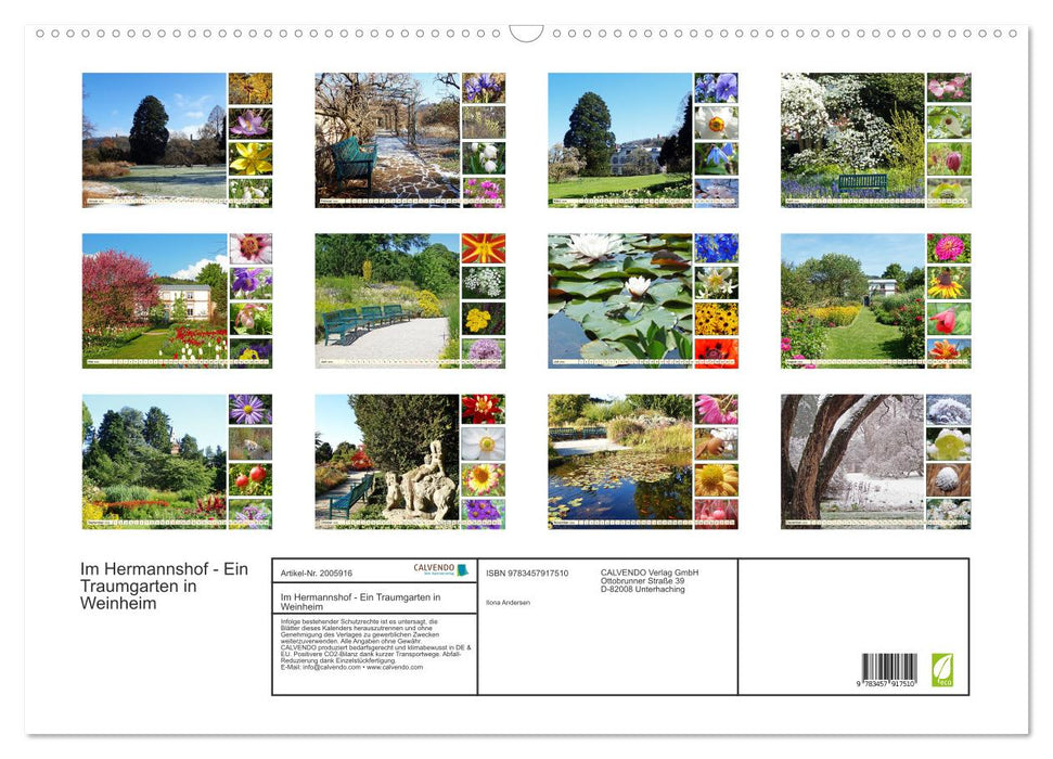 Im Hermannshof - Ein Traumgarten in Weinheim (CALVENDO Wandkalender 2026)