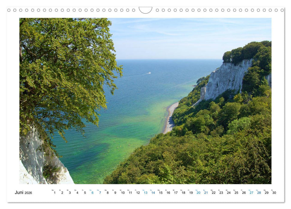 Kreidefelsen Insel Rügen - Sonne, Wind und Ostsee (CALVENDO Wandkalender 2026)