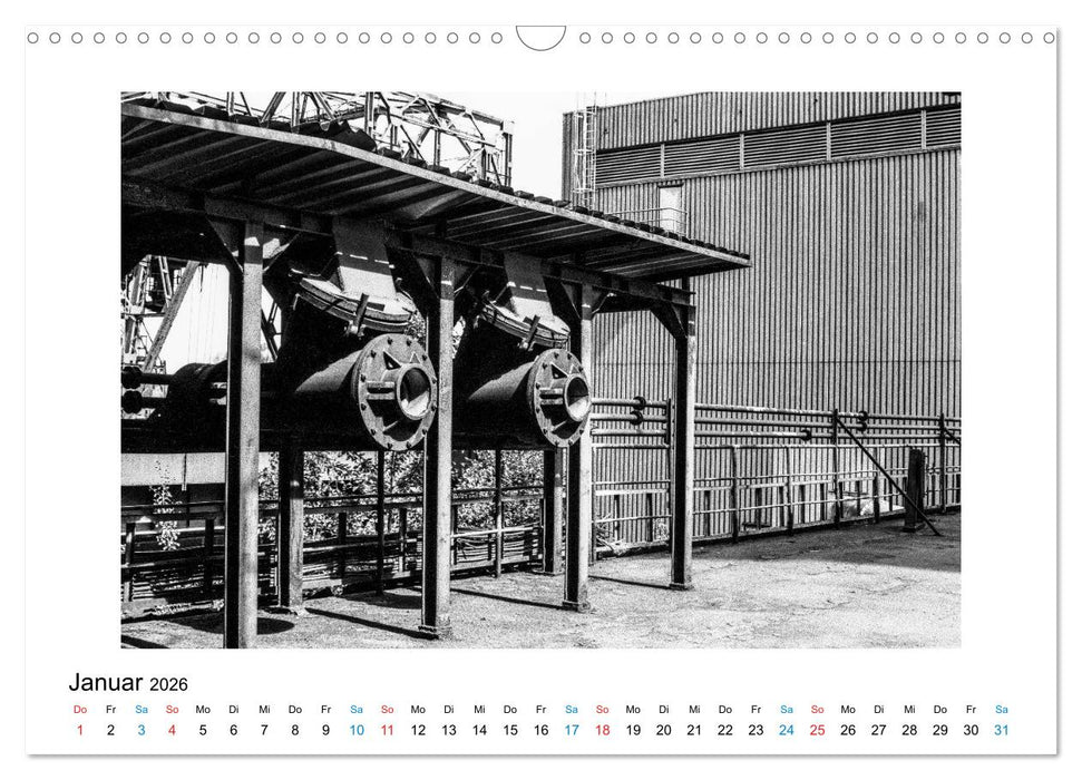 Die große Stille – Industriekultur im Revier (CALVENDO Wandkalender 2026)