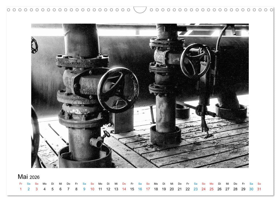 Die große Stille – Industriekultur im Revier (CALVENDO Wandkalender 2026)