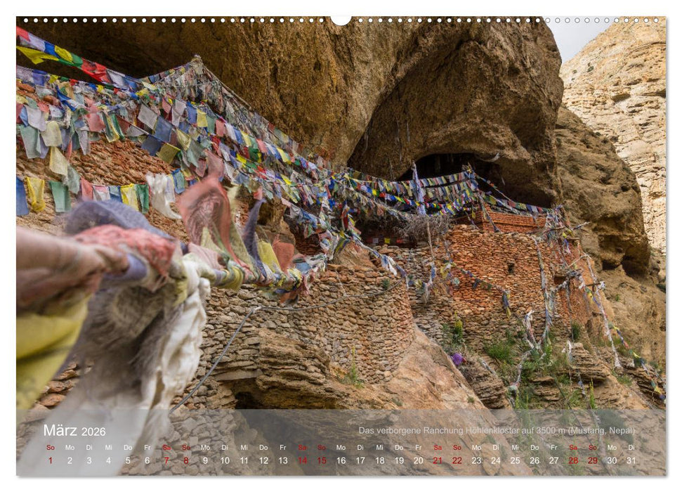 Buddhistische Klöster im Himalaya (CALVENDO Wandkalender 2026)