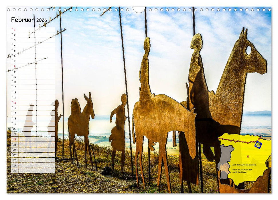 Der Jakobsweg von seinen schönsten Seiten! (CALVENDO Wandkalender 2026)