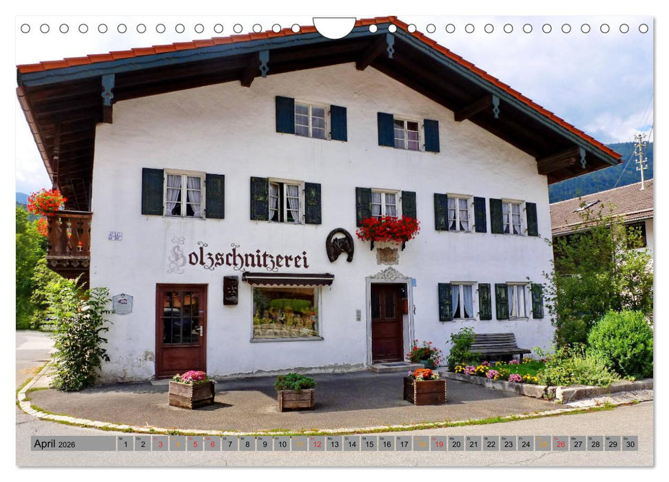 Werdenfelser Bauernhäuser - Schmuckstücke in Farchant (CALVENDO Wandkalender 2026)