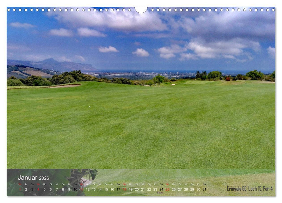 Golfplätze Kapstadt - Cape Winelands und Overberg (CALVENDO Wandkalender 2026)