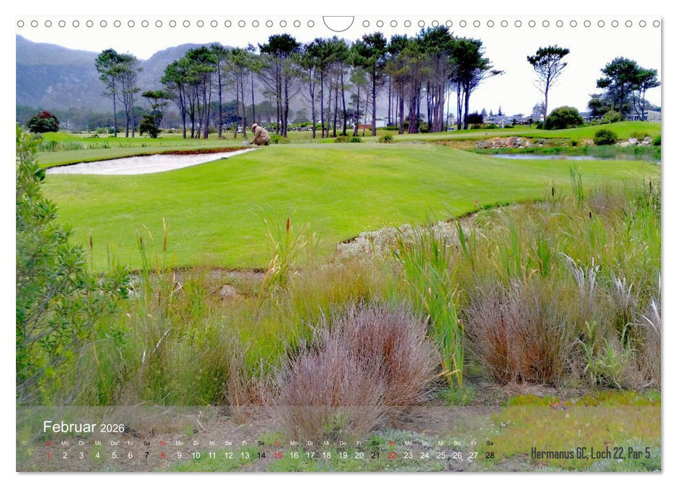 Golfplätze Kapstadt - Cape Winelands und Overberg (CALVENDO Wandkalender 2026)