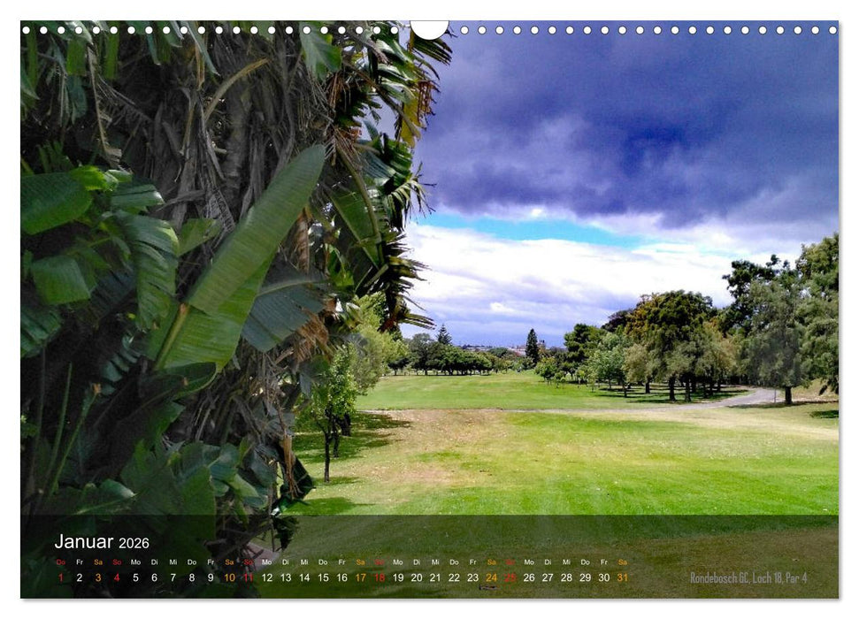 Golfplätze Kapstadt (CALVENDO Wandkalender 2026)