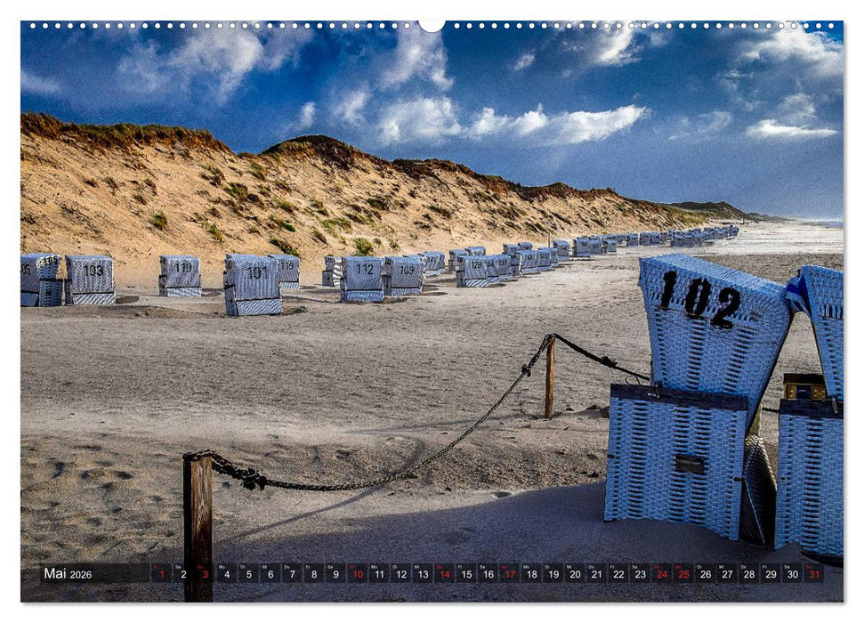 Sylt - Farbige Momente (CALVENDO Wandkalender 2026)