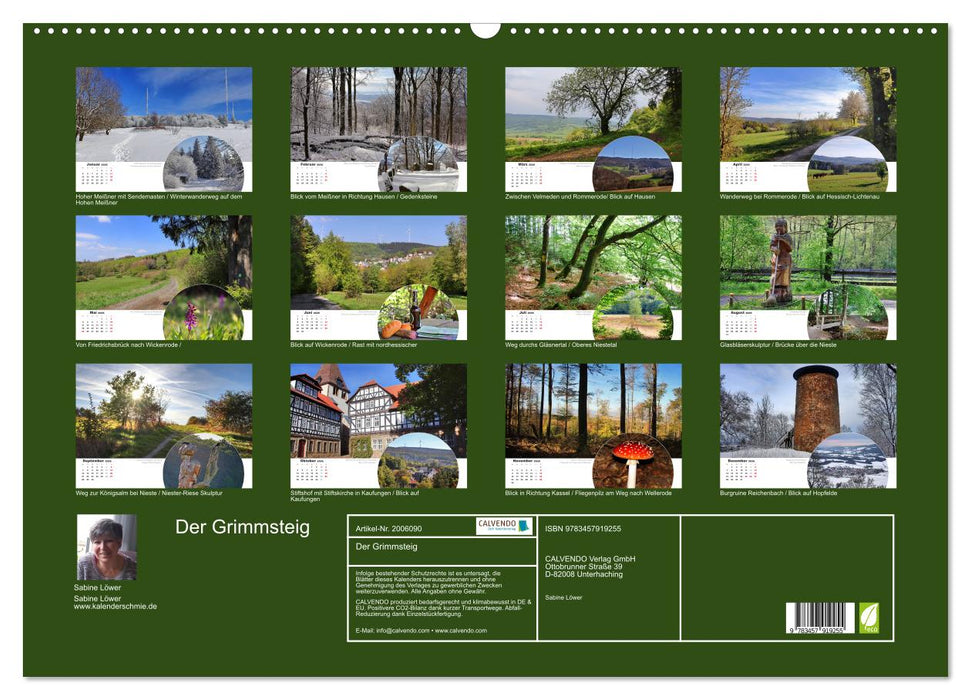 Der Grimmsteig (CALVENDO Wandkalender 2026)