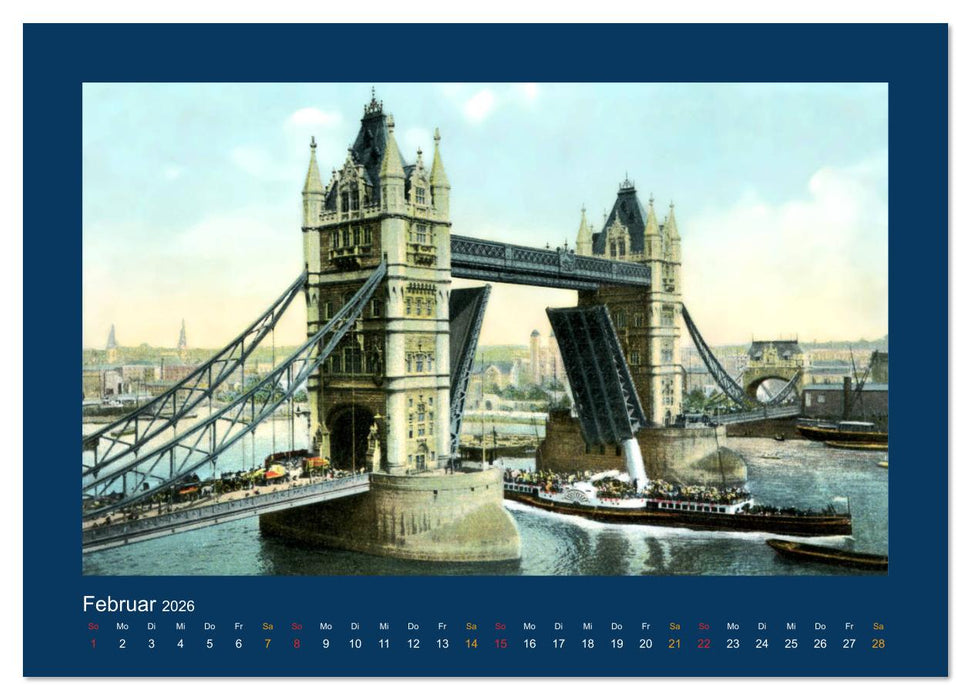 Historisches London von 1888 bis 1918 (CALVENDO Wandkalender 2026)