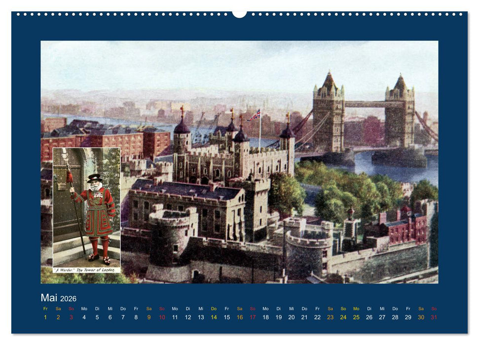 Historisches London von 1888 bis 1918 (CALVENDO Wandkalender 2026)