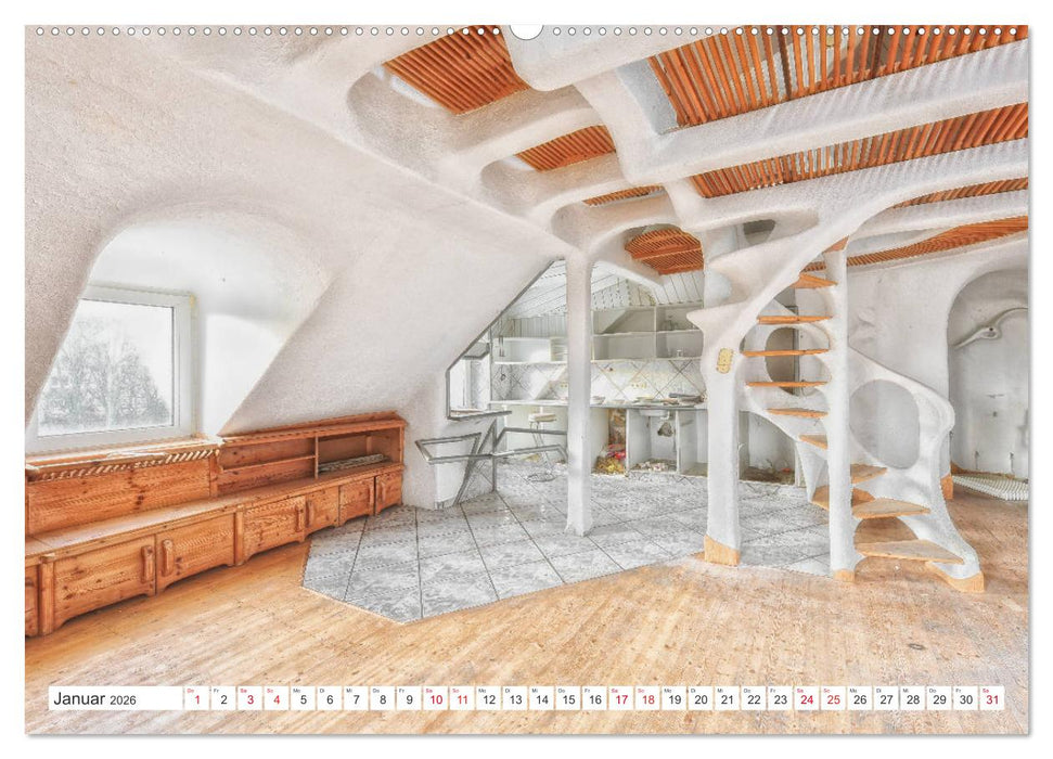 Lost Places - Verlassene Räume (CALVENDO Wandkalender 2026)