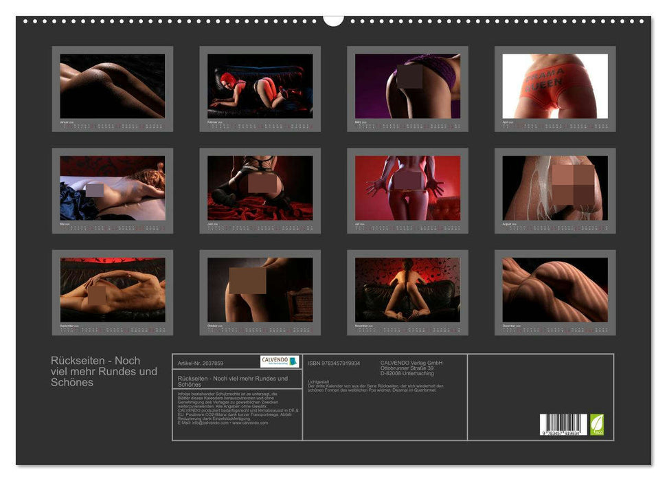 Rückseiten - Noch viel mehr Rundes und Schönes (CALVENDO Wandkalender 2026)