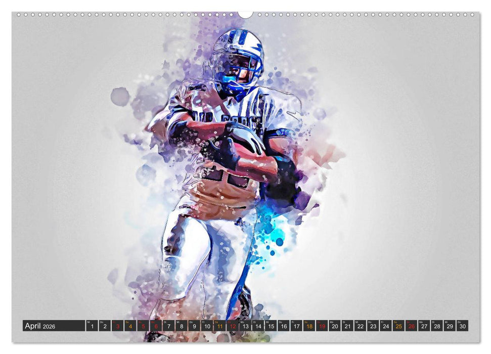 American Football extrem (CALVENDO Wandkalender 2026)