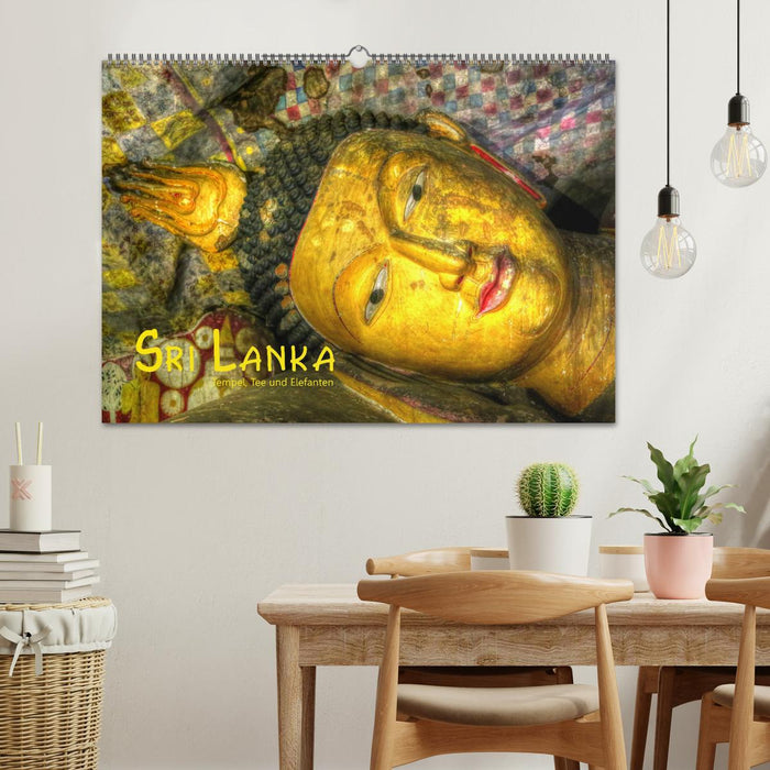 Sri Lanka - Tempel, Tee und Elefanten (CALVENDO Wandkalender 2026)