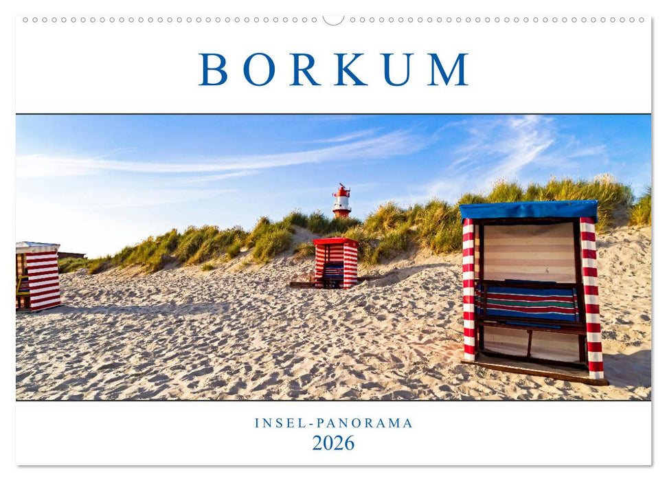 Borkum Inselpanorama (CALVENDO Wandkalender 2026)