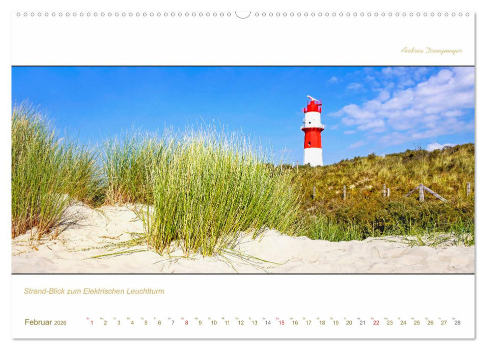 Borkum Inselpanorama (CALVENDO Wandkalender 2026)