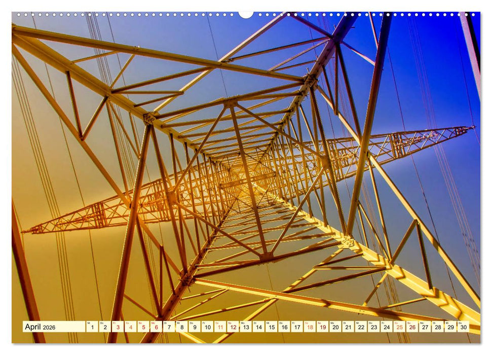 Strommasten - Wege des Stroms (CALVENDO Wandkalender 2026)