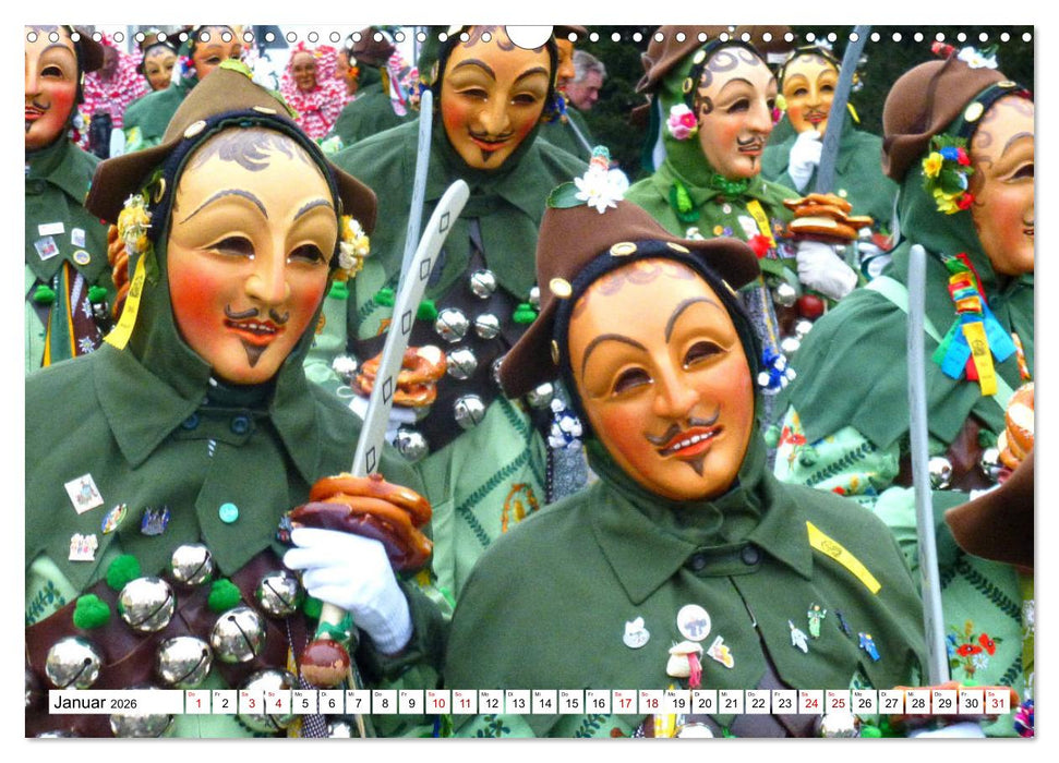 Fasnet in Oberschwaben und auf der Alb (CALVENDO Wandkalender 2026)