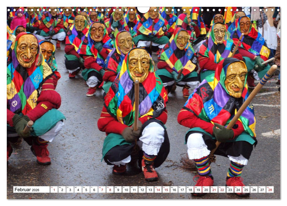 Fasnet in Oberschwaben und auf der Alb (CALVENDO Wandkalender 2026)