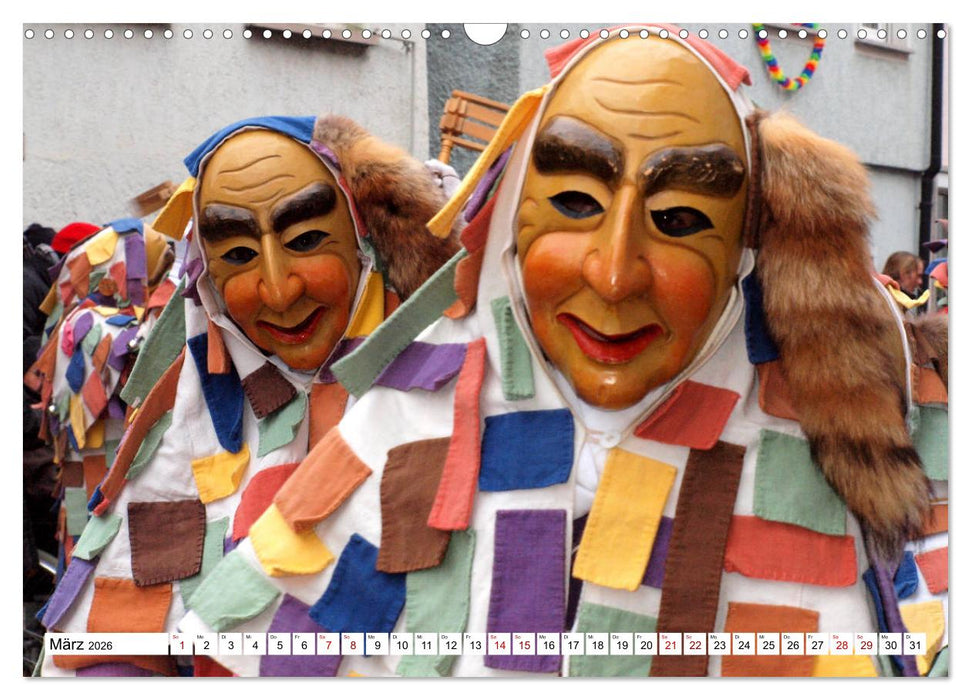 Fasnet in Oberschwaben und auf der Alb (CALVENDO Wandkalender 2026)