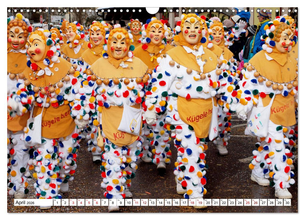 Fasnet in Oberschwaben und auf der Alb (CALVENDO Wandkalender 2026)