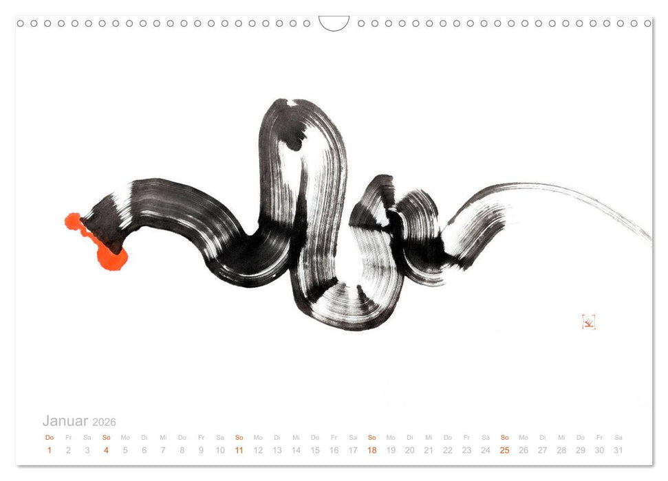 Simply Black and White/ Einfach Schwarz und Weiss - Kunst (CALVENDO Wandkalender 2026)
