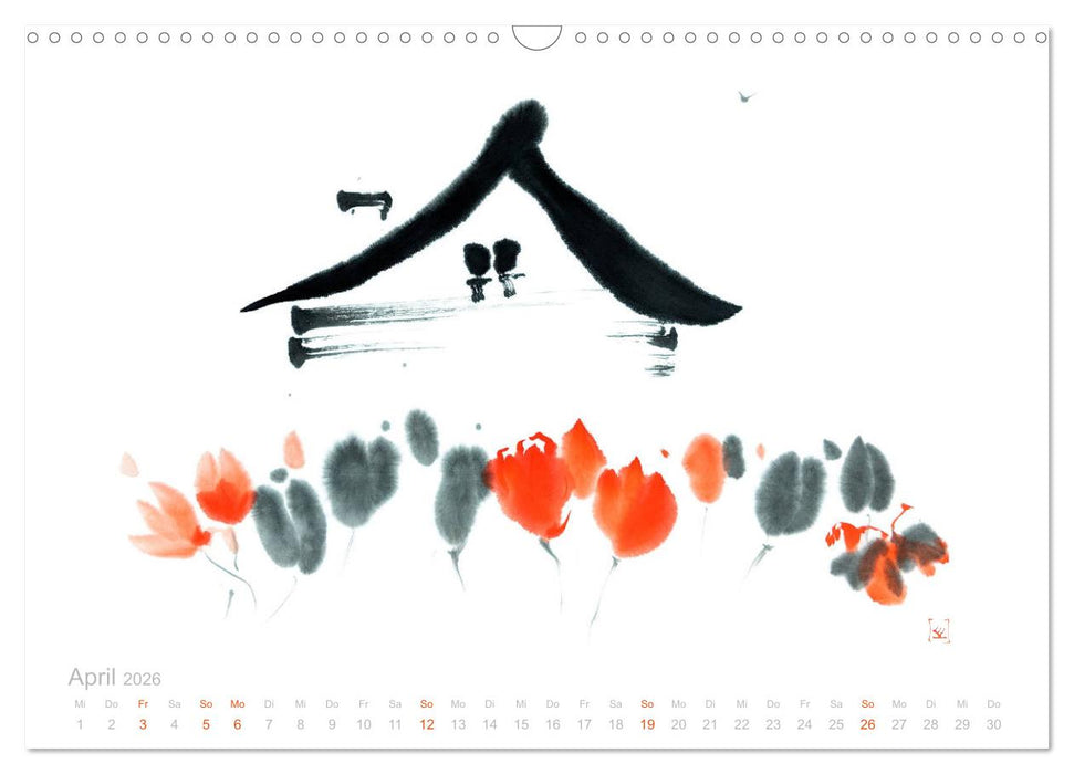 Simply Black and White/ Einfach Schwarz und Weiss - Kunst (CALVENDO Wandkalender 2026)