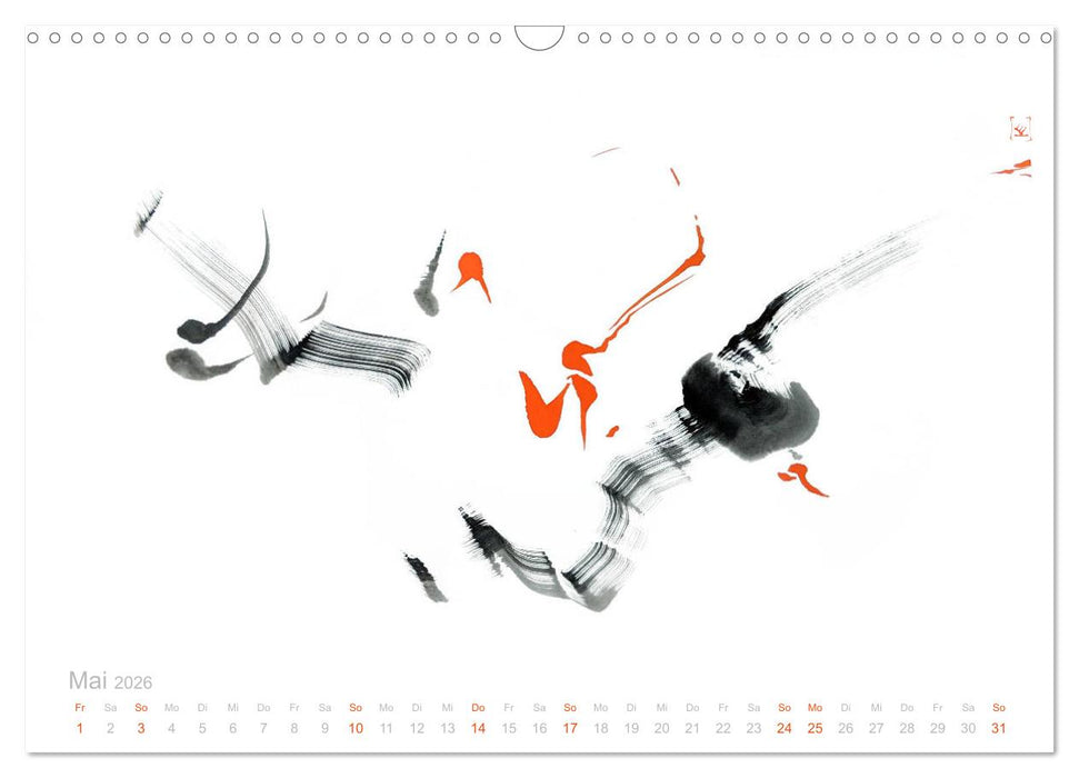 Simply Black and White/ Einfach Schwarz und Weiss - Kunst (CALVENDO Wandkalender 2026)