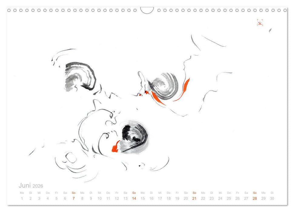 Simply Black and White/ Einfach Schwarz und Weiss - Kunst (CALVENDO Wandkalender 2026)