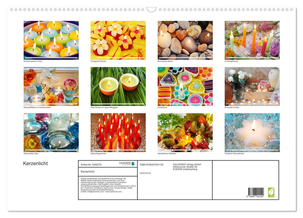 Kerzenlicht (CALVENDO Wandkalender 2026)