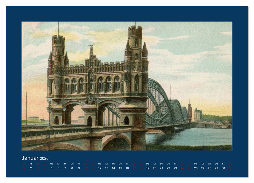 Lebendiges Hamburg von 1888 bis 1918 (CALVENDO Wandkalender 2026)