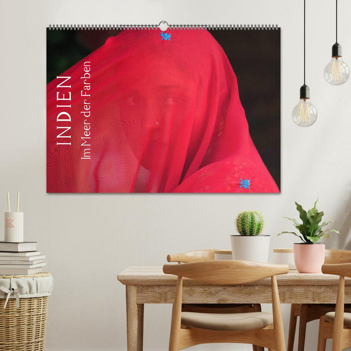 Indien - im Meer der Farben (CALVENDO Wandkalender 2026)